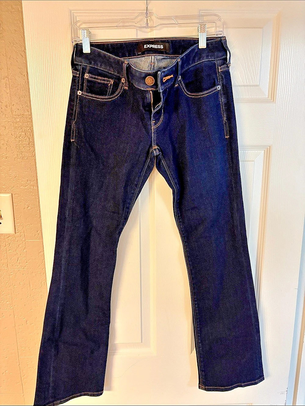 Express Barely Boot Cut Jeans in Blue Size 2 Like New